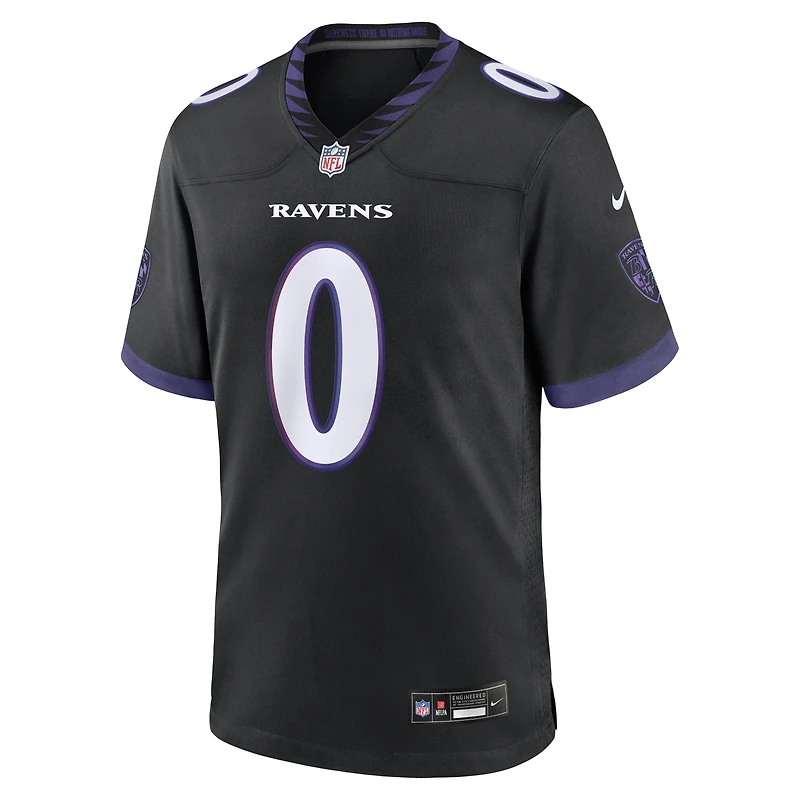 Maillot alternatif violet Nike Roquan Smith des Ravens de Baltimore pour homme