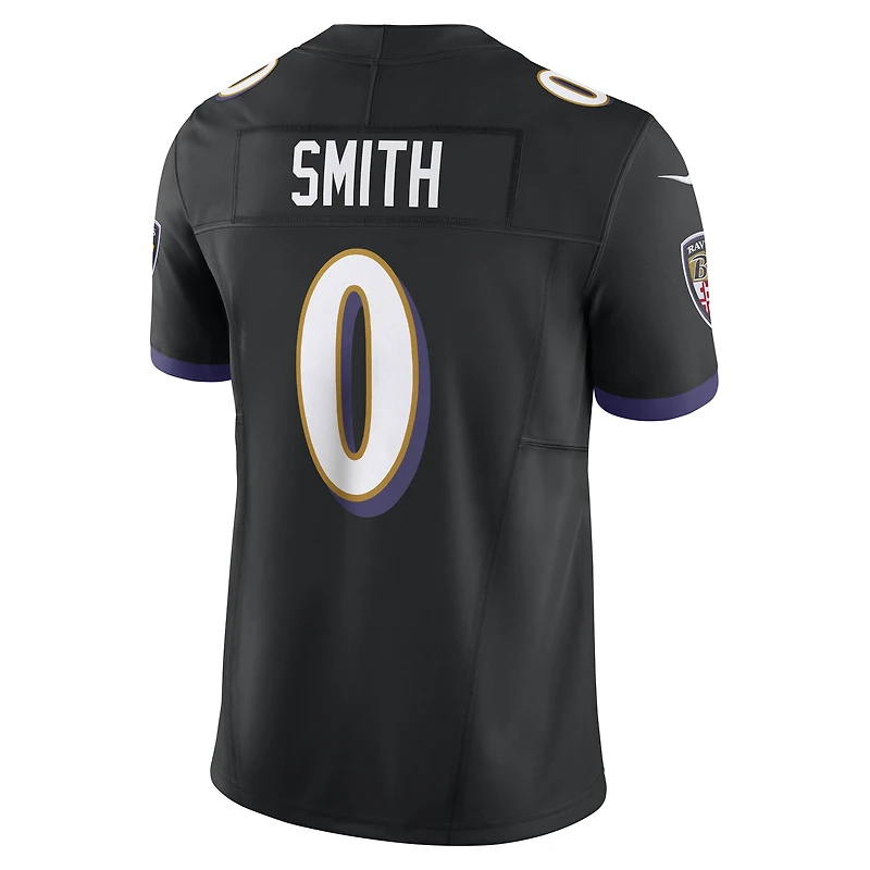 Maillot Nike Roquan Smith noir pour homme des Baltimore Ravens Alternate Vapor F.U.S.E. Limited