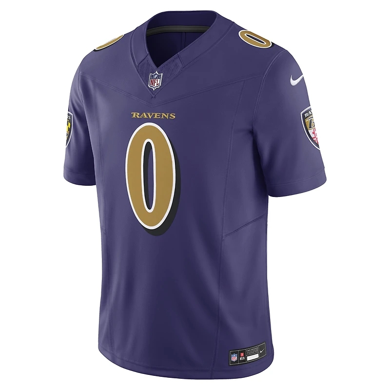 Men's Nike Roquan Smith Purple Baltimore Ravens Alternate 2 Vapor F.U.S.E. Limited Jersey