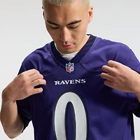 Men's Nike Roquan Smith Purple Baltimore Ravens Team Game Jersey