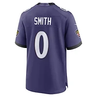Men's Nike Roquan Smith Purple Baltimore Ravens Team Game Jersey