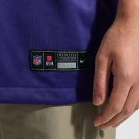 Men's Nike Roquan Smith Purple Baltimore Ravens Team Game Jersey