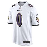 Men's Nike Roquan Smith White Baltimore Ravens  Game Jersey