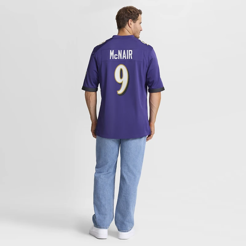 Men's Nike Steve McNair Purple Baltimore Ravens Game Retired Player Jersey