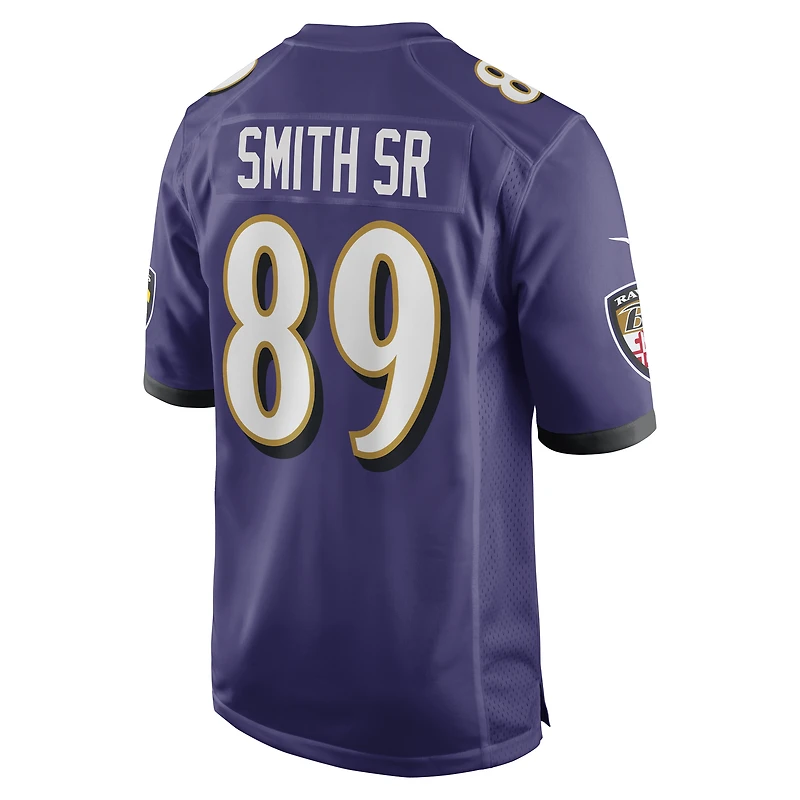 Men's Nike Steve Smith Sr. Purple Baltimore Ravens Retired Player Game Jersey