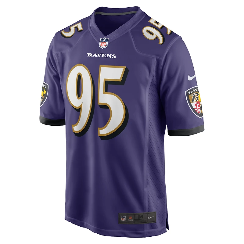 Men's Nike Tavius Robinson  Purple Baltimore Ravens Team Game Jersey