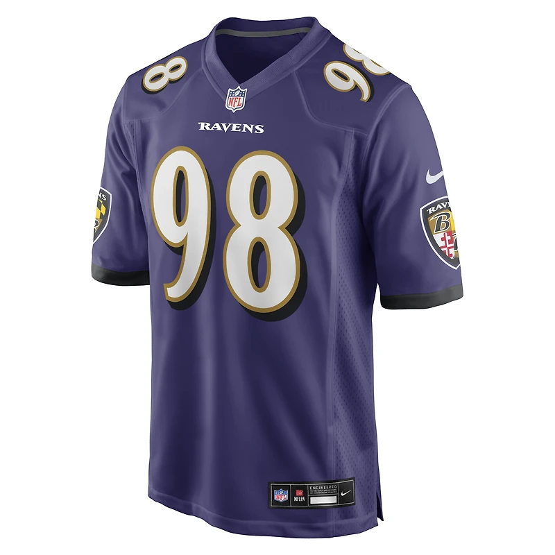 Men's Nike Tony Siragusa Purple Baltimore Ravens Game Retired Player Jersey