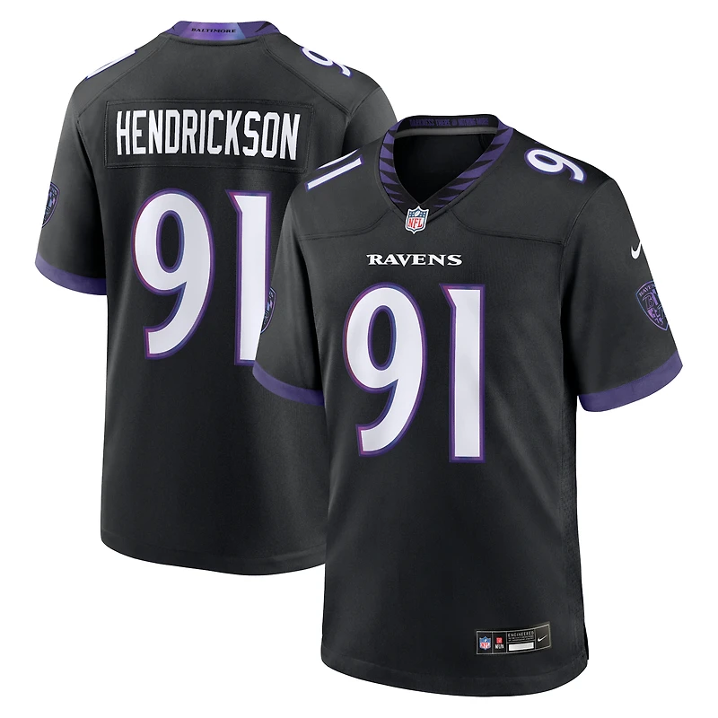 Maillot de match Nike Trey Hendrickson violet des Ravens Baltimore pour homme
