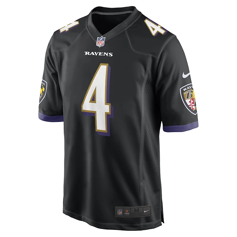 Men's Nike Zay Flowers Black Baltimore Ravens Alternate Game Jersey