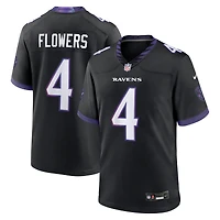 Maillot alternatif Nike Zay Flowers violet des Ravens de Baltimore pour homme