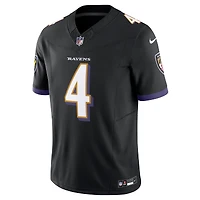 Men's Nike Zay Flowers Black Baltimore Ravens Alternate Vapor F.U.S.E. Limited Jersey