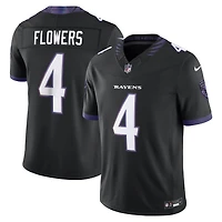 Maillot Nike Zay Flowers blanc Baltimore Ravens Vapor F.U.S.E. édition limitée cousue pour homme