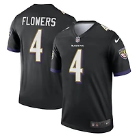 Haut Nike Zay Flowers pour homme, noir, motif joueur légendaire des Baltimore Ravens