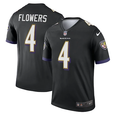 Haut Nike Zay Flowers pour homme, noir, motif joueur légendaire des Baltimore Ravens