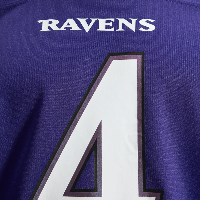 Men's Nike Zay Flowers Purple Baltimore Ravens Team Game Jersey