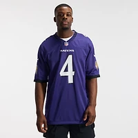 Men's Nike Zay Flowers Purple Baltimore Ravens Team Game Jersey