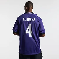 Men's Nike Zay Flowers Purple Baltimore Ravens Team Game Jersey