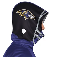 Veste de survêtement à capuche zippée Pro Player violet/noir pour homme des Baltimore Ravens