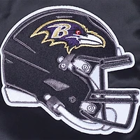 Men's Pro Standard Black Baltimore Ravens Sublimated Satin Full-Snap Jacket