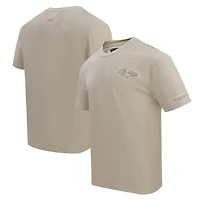 T-shirt à épaules tombantes Pro Standard Tan pour homme des Baltimore Ravens