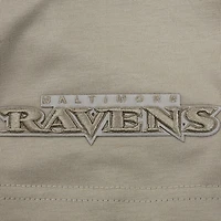 Sweat à capuche manches courtes pour homme Pro Standard Tan Baltimore Ravens Neutrals Capsule