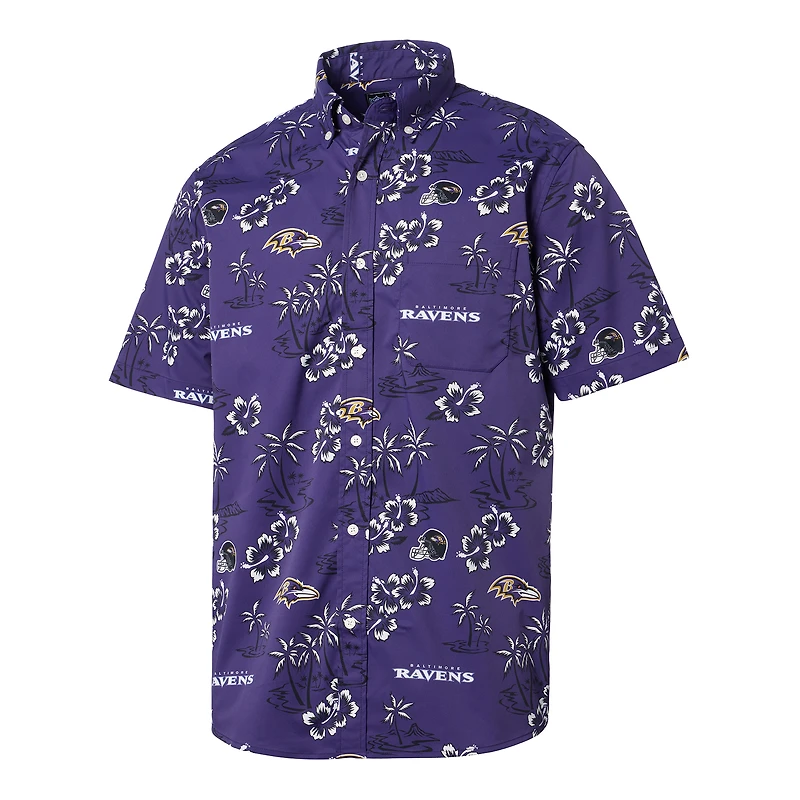 Chemise boutonnée violette Kekai pour homme Reyn Spooner Baltimore Ravens