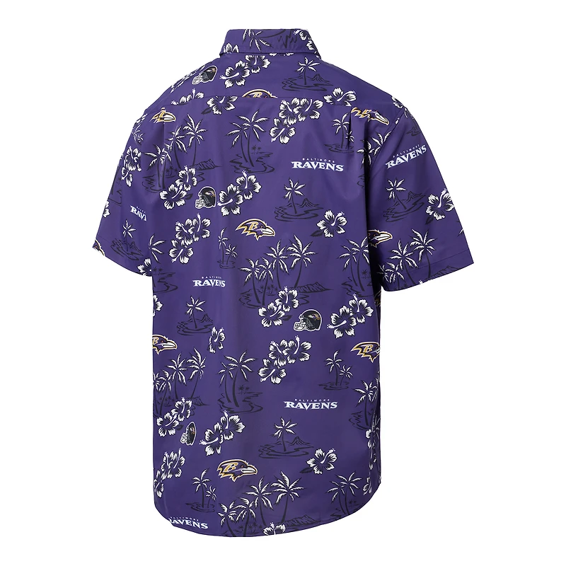 Chemise boutonnée violette Kekai pour homme Reyn Spooner Baltimore Ravens