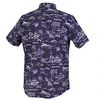 Men's Reyn Spooner Purple Baltimore Ravens Kekai Performance Button-Down Shirt