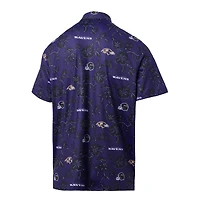 Men's Reyn Spooner Purple Baltimore Ravens Pua Performance Polo