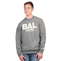 Men's Starter  Charcoal Baltimore Ravens Assist Sweatshirt