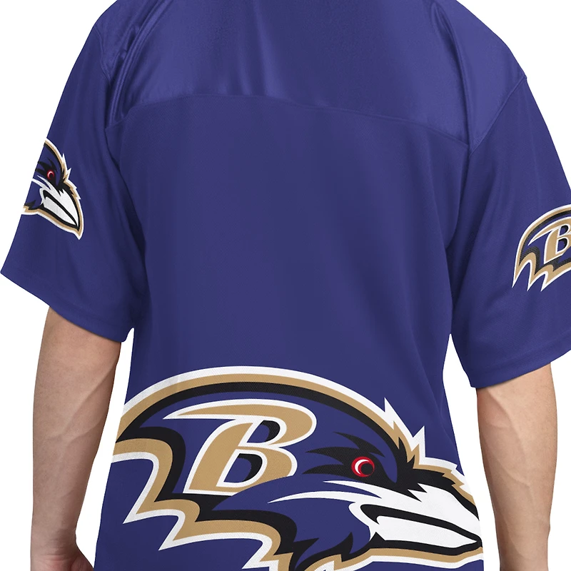 Men's Starter Purple/White Baltimore Ravens Short Sleeve & Long T-Shirt Combo Pack