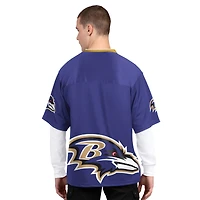Men's Starter  Purple/White Baltimore Ravens Short Sleeve & Long T-Shirt Combo Pack