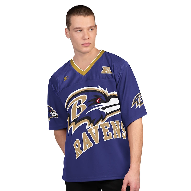 Men's Starter Purple/White Baltimore Ravens Short Sleeve & Long T-Shirt Combo Pack
