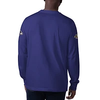 Men's Starter Purple Baltimore Ravens Clutch Hit Long Sleeve T-Shirt