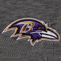 Polo pour homme Tommy Bahama Grey Baltimore Ravens Palm Coast Delray Frond Allover IslandZone