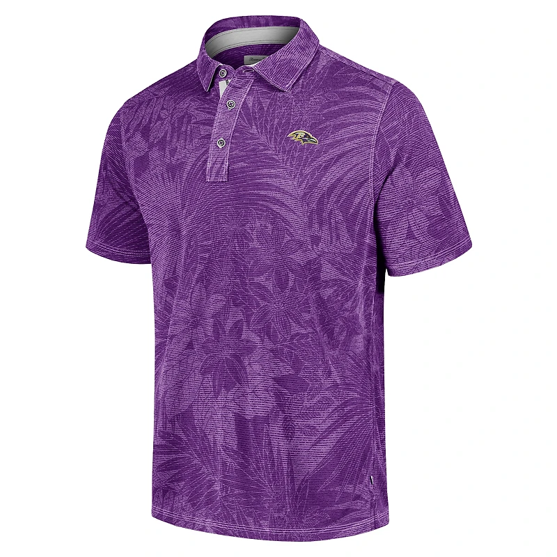 Polo violet Tommy Bahama pour homme Baltimore Ravens Santiago Paradise de grande taille