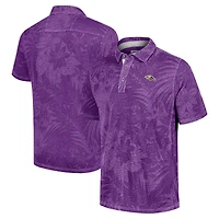 Men's Tommy Bahama Purple Baltimore Ravens Sport Santiago Paradise Polo