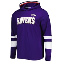 T-shirt à capuche manches longues Tommy Hilfiger Alex Ravens de Baltimore violet/blanc pour homme