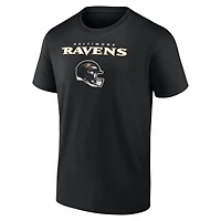 Men's Zay Flowers Black Baltimore Ravens Team Wordmark Name & Number T-Shirt
