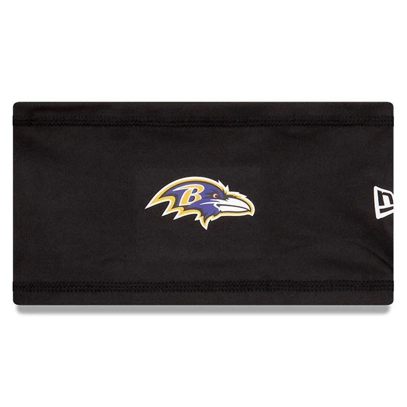 Bandeau de camp d'entraînement officiel New Era Baltimore Ravens COOLERA noir