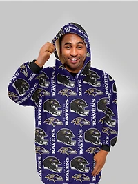 Couverture à capuche portable Pegasus Baltimore Ravens Homefield Logo Repeat