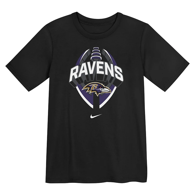 T-shirt Nike Dri-FIT Icon Legend des Baltimore Ravens pour enfant d'âge préscolaire