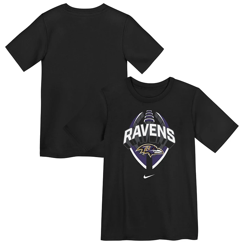 T-shirt Nike Dri-FIT Icon Legend des Baltimore Ravens pour enfant d'âge préscolaire