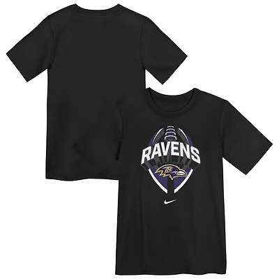 T-shirt Nike Dri-FIT Icon Legend des Baltimore Ravens pour enfant d'âge préscolaire
