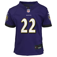Maillot de jeu Nike violet Derrick Henry des Ravens Baltimore pour enfants d'âge préscolaire