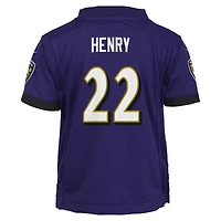 Maillot de jeu Nike violet Derrick Henry des Ravens Baltimore pour enfants d'âge préscolaire
