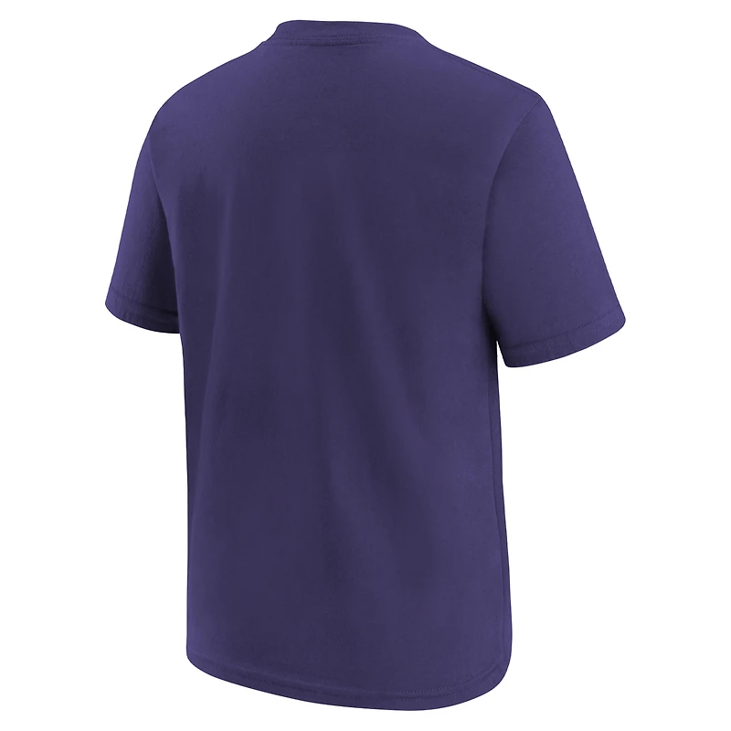 T-shirt préscolaire Nike violet Baltimore Ravens Team Wordmark