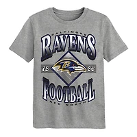Preschool Outerstuff Dark Heather Gray Baltimore Ravens Of Days Past T-Shirt