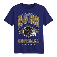 T-shirt violet pour le coup d'envoi des Ravens de Baltimore enfants d'âge préscolaire