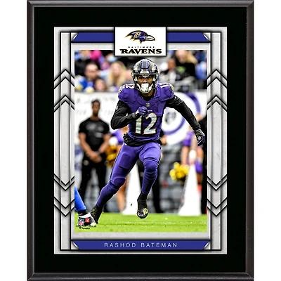 Rashod Bateman Baltimore Ravens 10.5" X 13" Sublimated Player Plaque